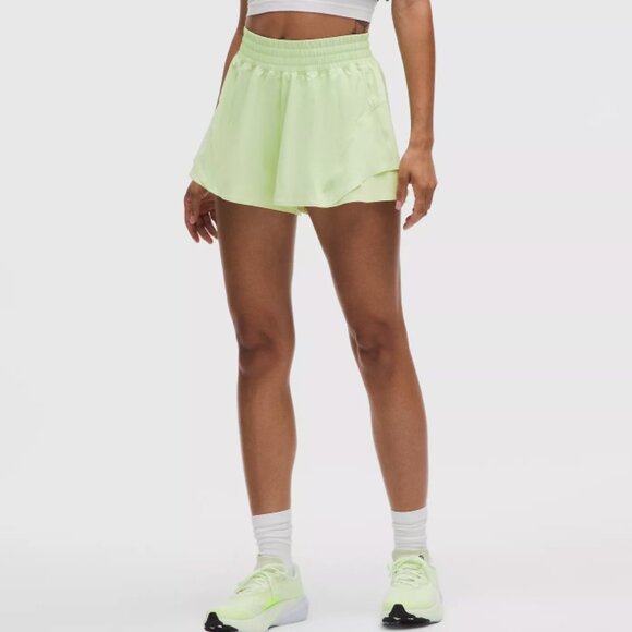 Lululemon Shake It Out High-Rise Running Short 2.5" Lemongrass - Picture 1 of 10